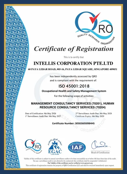 ISO 45001:2018 — Singapore