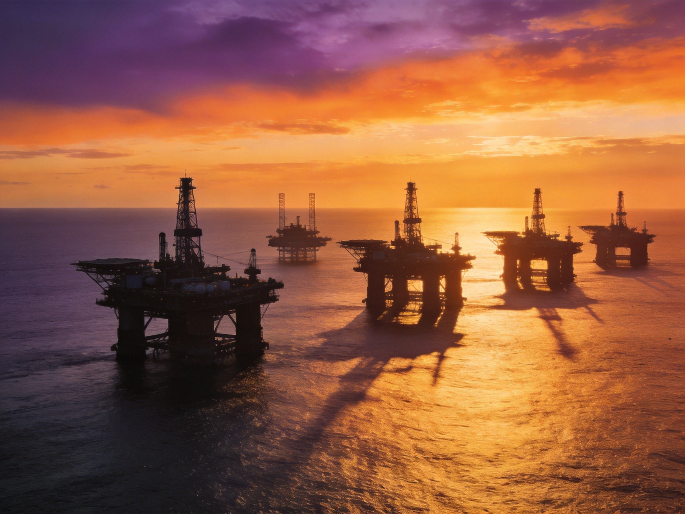 Offshore gas platform — West Mena Mediterranean gas field